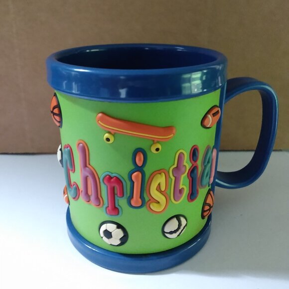 Personalized Christian 3D Colorful Sports Mug with Skateboard Design - Picture 1 of 4